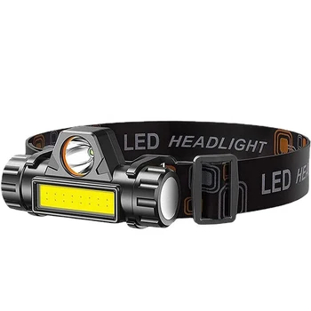 LED Žibintai Stiprios Šviesos Super Šviesus Galvos Montuojamas Žibintuvėlis Lauko Buitinių Įkrovimo Naktį Žvejybos priekinis žibintas