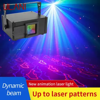 ULANI 4D Animacija Lazerio Šviesos LED Žibintuvėlis Balso Kontrolės Etapas Lemputė su Nuotolinio Valdymo KTV Baras