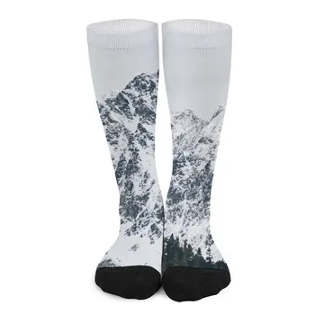 Sniego Kalnų Padengti suspaudimo Puskojinės kojinės Moterims vyriškų kojinių juda kojinės