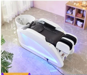 Automatinis protingas masažas šampūnas lova specialiųjų elektros šampūnas lova plaukų salonas, daugiafunkcinis Tailando šukuosenų lova