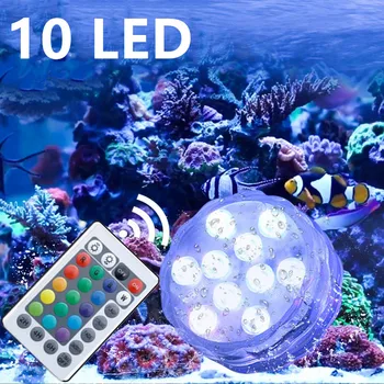 Įvairių Spalvų Povandeninis LED Žibintai po vandeniu Naktį Lempos IP68 Vandeniui Arbata Šviesos Vaza Dubenį Šalis Vestuvių papuošalai Kalėdų