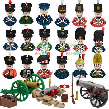 Naujas Napoleono Karai Karinės Kareiviai, Statyba Blokai WW2 Mini figūrėlių, prancūzijos, didžiosios Britanijos Fusilier Šautuvai, Žaislai Vaikams