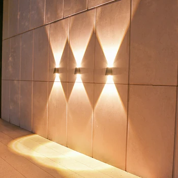 Trapecijos Dukart vadovavo Sienos Šviesos diodų (LED Saulės Laiptų Šviesos 1200MAH Lauko Tvoros, Šviesos, IP65 Vandeniui už Prieškambario Balkonas, Veranda