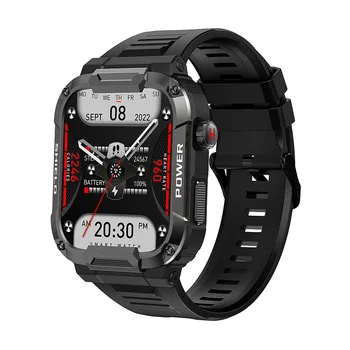 Originalus MK66 Smart Watch Vyrų 400mAh Fitness Tracker Užsakymą Dial Širdies ritmo IP68 Vandeniui 