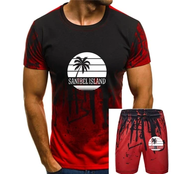 Inktastic Sanibel Sala Florida Vacation MOTERIŠKI Marškinėliai Kelionę Suvenyrų Kelionės Šūkiai Individualų Tee Marškinėliai