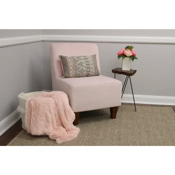 Penelope Armless Šlepetė Kėdė - Rose Pink