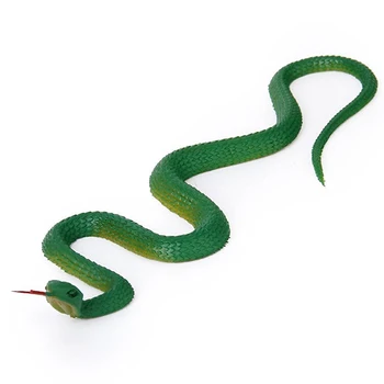 Modeliavimas minkštas plastiko žaislas gyvatė Modeliavimas Gyvatė Gumos Patarimas Žaislas - Žalia