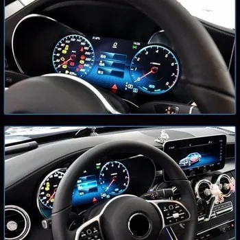 Automobilių LCD Skaitmeninio Klasterio Mercedes Benz C Class W204 2011-2014 W205 2015-2018 Priemonės Prietaisų Skydelio Kabinos Spidometras