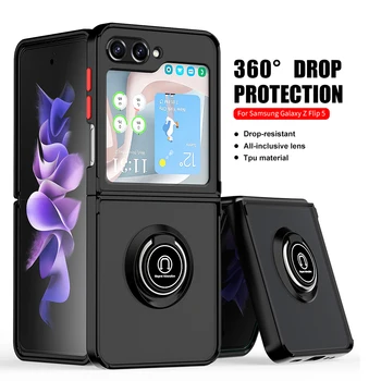 Visiškai Padengti Telefono Dėklas Samsung Z Apversti 5 Qiying Telefono Dėklas 360° Visišką Apsauginį Kiautą Stabdžių Lašas