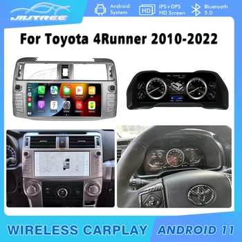 Android 11 Auto HD LCD Automobilio Radijo Toyota 4Runner 2009-2019 GPS Navigacijos, Multimedijos grotuvas ir Kabinos LCD Spidometras