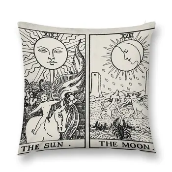 Saulė ir Mėnulis Taro Kortas Mesti Pagalvės, dekoratyvinės Pagalvėlės Vaikams Dekoratyviniai Pagalvių užvalkalai