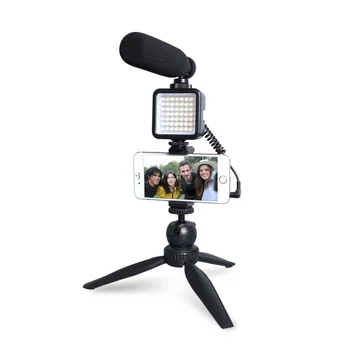 MAONO Kamera Karabinai Mikrofonas su LED Lemputė-kamera, Skirta Video Vlog Mikrofono komplektas
