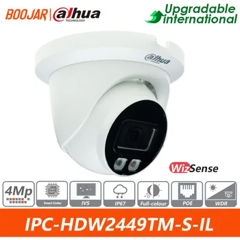 Dahua Originalus AI IPC-HDW2449TM-S-IL 4MP Smart Dual Šviesos Fiksuoto židinio Obuolio WizSense Tinklo kamerų palaiko Žmogaus Aptikimo