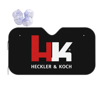 Heckler And Koch Šaunamųjų ginklų Jokių Kompromisų prekinis, galinis Stiklo skėtį nuo saulės Mados Automobilio Priekinio Lango Skydelis 70x130cm Saulės Skydelis Šilumos Reflektorius
