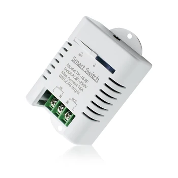 16A WiFi Smart TH16 Jungiklis, Temperatūros, Drėgmės Stebėsenos WiFi Termostatas Jungiklis Alexa 