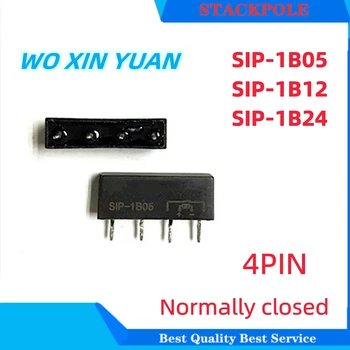 5VNT/daug Paprastai uždarytas sausų nendrių relay SIP-1B05 SIP-1B12 SIP-1B24 SIP 1B05 SIP 1B24 5VDC 12VDC 24VDC 4PIN