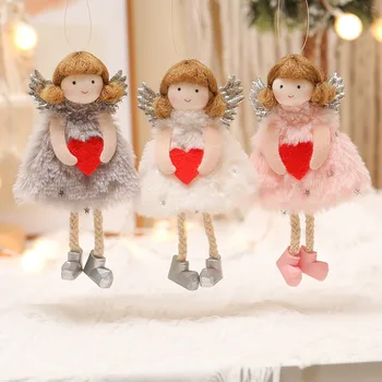 Nemokamas Pristatymas Elementus Angel Doll Pakabukas Medžio Kabantys Papuošalai Kalėdų Amatai, Papuošalai Kalėdų Padėkos Dienos Dovanos