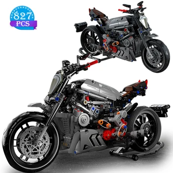 Techninių Idėjų, Statyba Blokai Garsaus Motociklo Modelis Plytos 